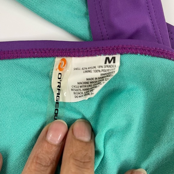 O’Rageous Two Piece Strapless Hip Hugger String Bikini Size M/L - Picture 7 of 7